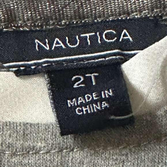 NWT Nautica baby girl Graywith Stripes Shirt Top size 2T - Picture 4 of 4